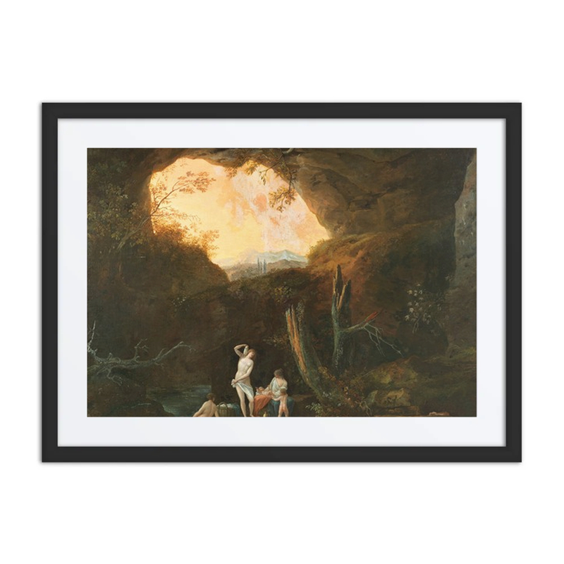 Figures Bathing in a Grotto