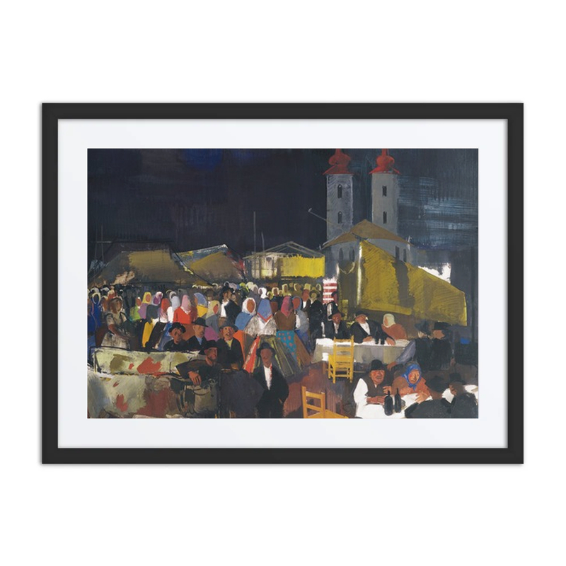 Figures in a Village Market