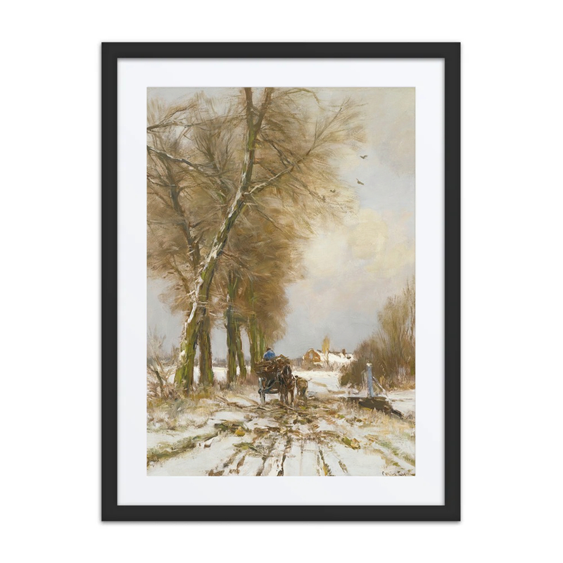 Figures on a Snowy Path