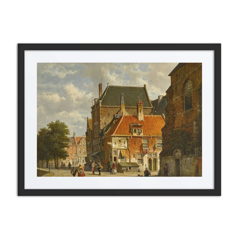 Figures on a Sunlit Street