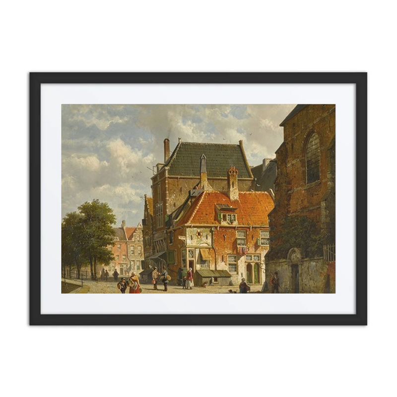 Figures on a Sunlit Street