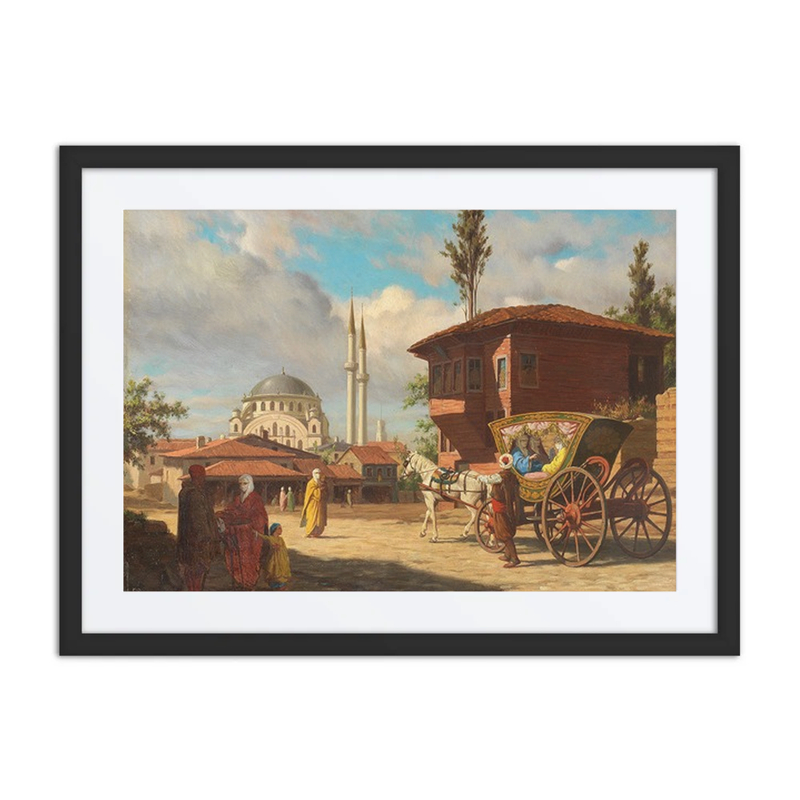 Figures Outside the Eyüp Sultan Mosque, Istanbul