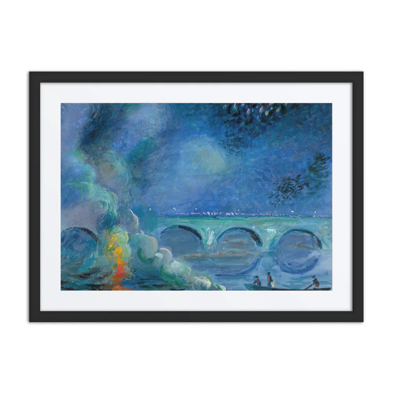 Fireworks; Bridge at Vernon, France