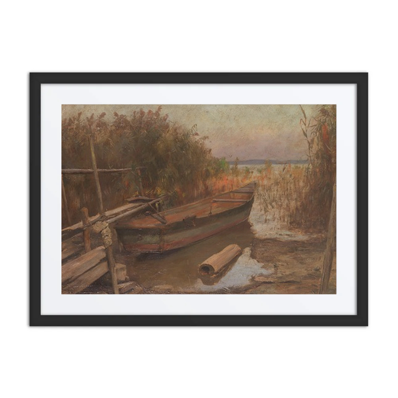 Fischerboot Im Schilf