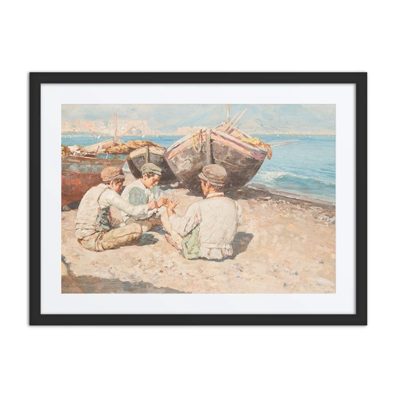 Fisher Boys by the Beach of Naples