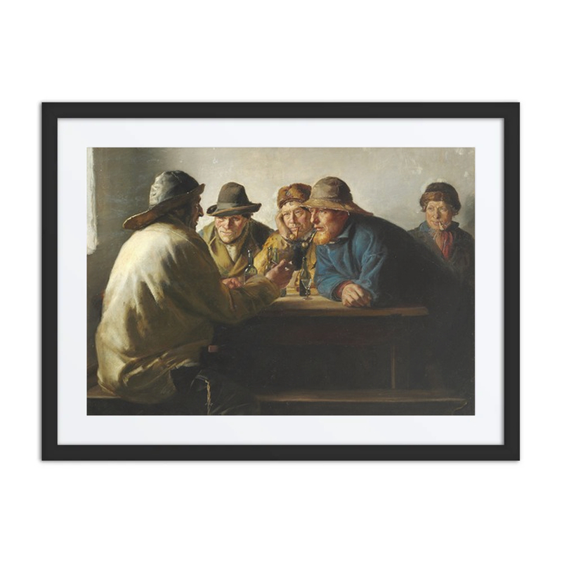 Fishermen Drinking a Quaffing Beer