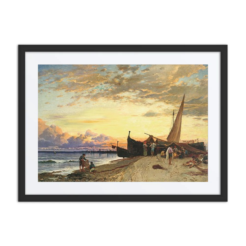 Fishermen on the Lagoon at Dusk