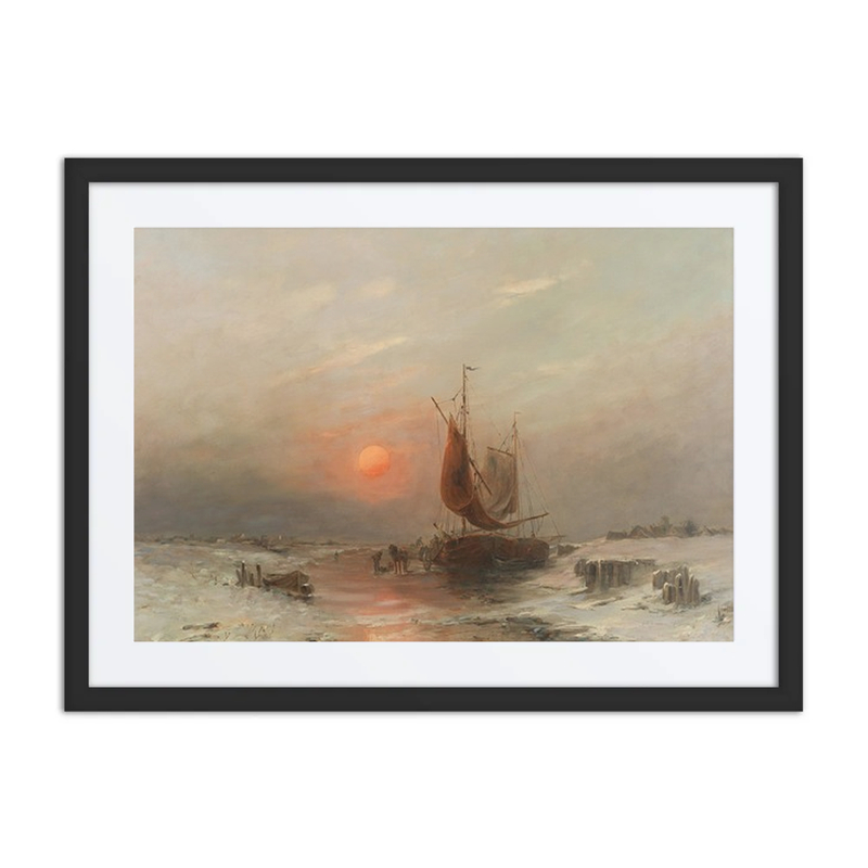 Fishermen Returning at Sunset