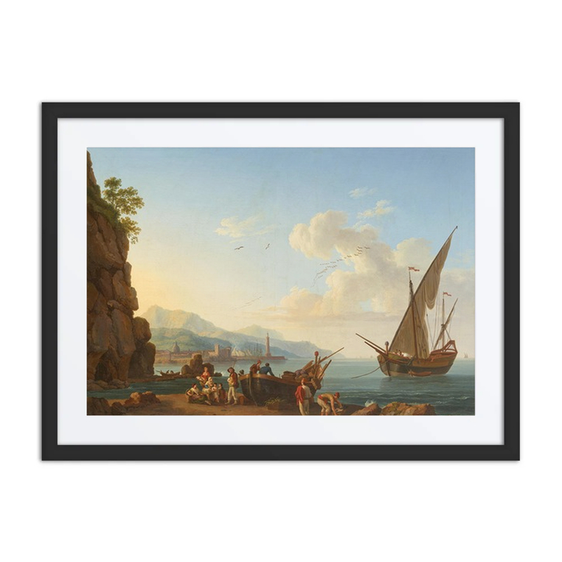 Fishermen with Boat at the Beach
