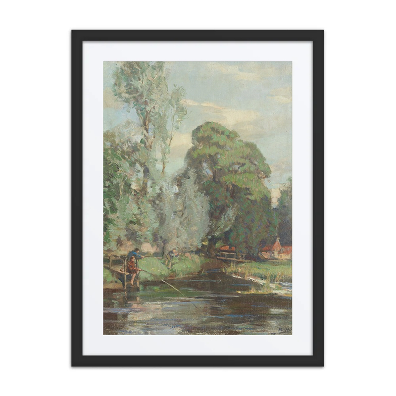 Fishing by a Riverside