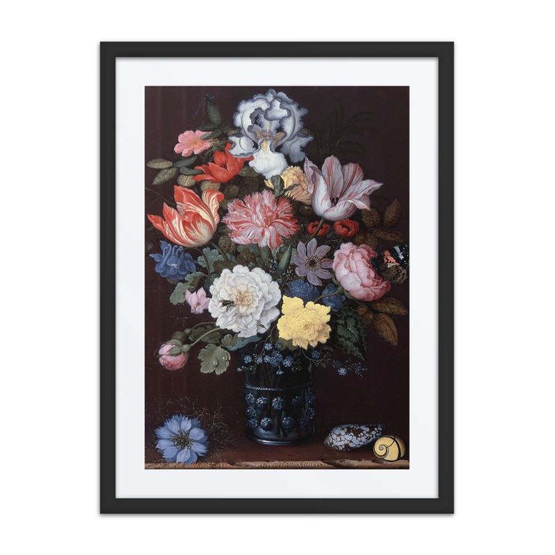 Floral Still Life with Shells