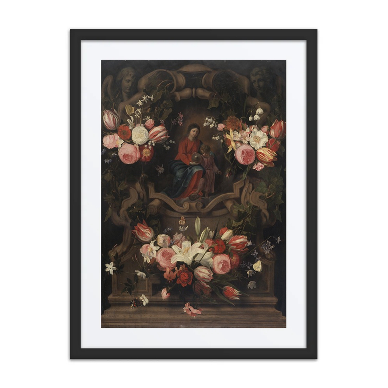 Flower Garland with Immaculate Conception