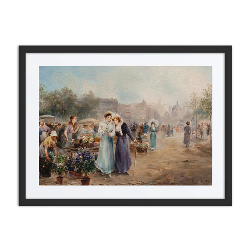 Flower Market Near vienna’s St. charles’ Church