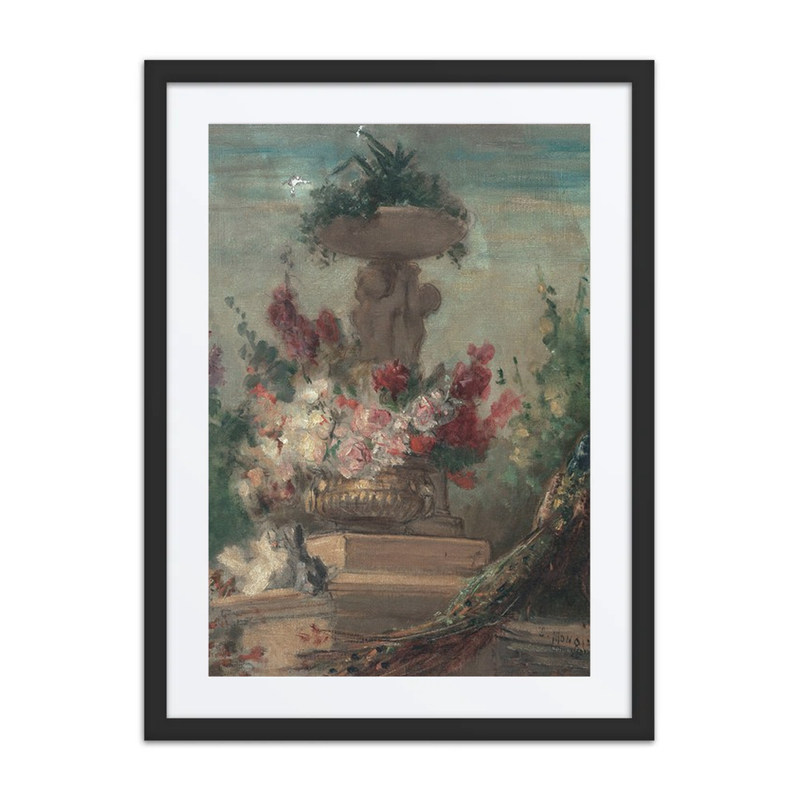 Flowers and Peacock