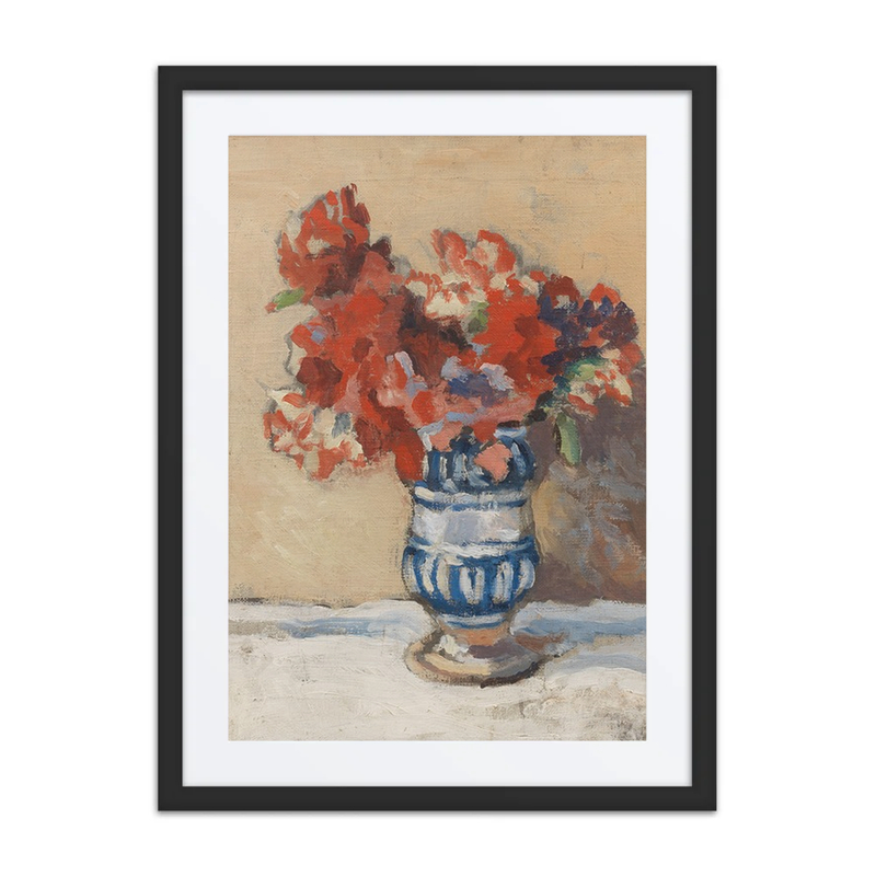 Flowers in a Blue Vase
