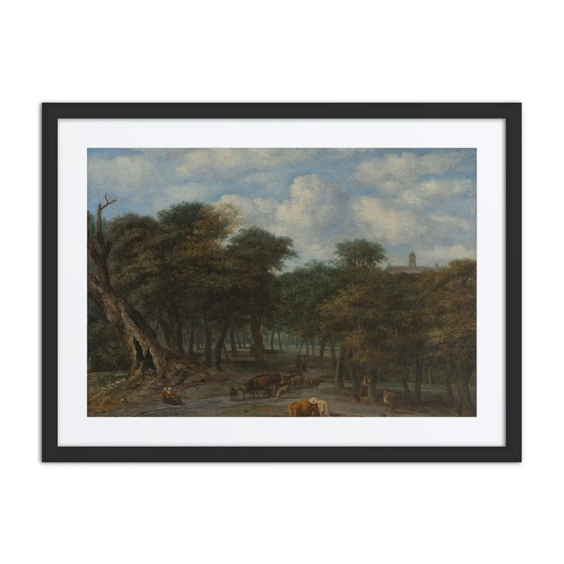 Forest Clearing with Cattle