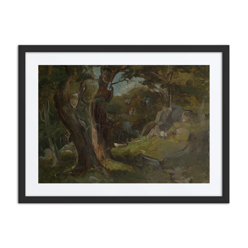 Forest Clearing with Horses