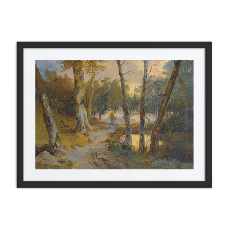 Forest Interior with Pond