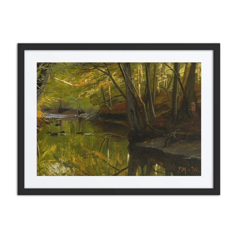 Forest Interior with Water