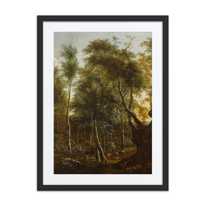 Forest Landscape with Animals