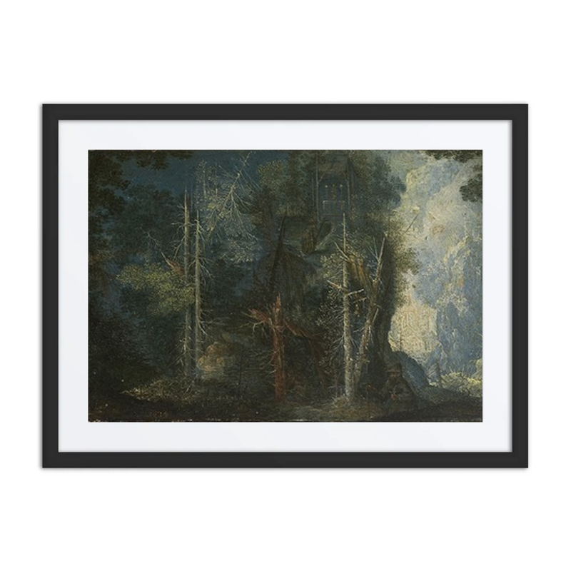 Forest Landscape with Hermitage