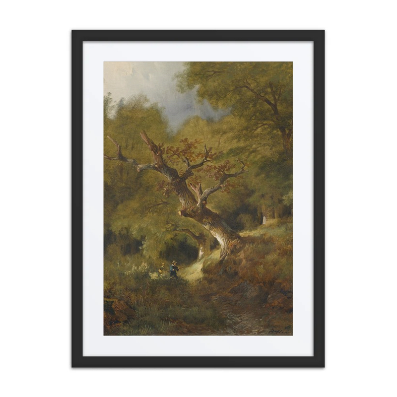 Forest Landscape with Hunter