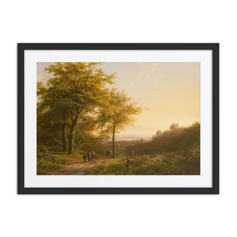 Forest Landscape with Pedestrians