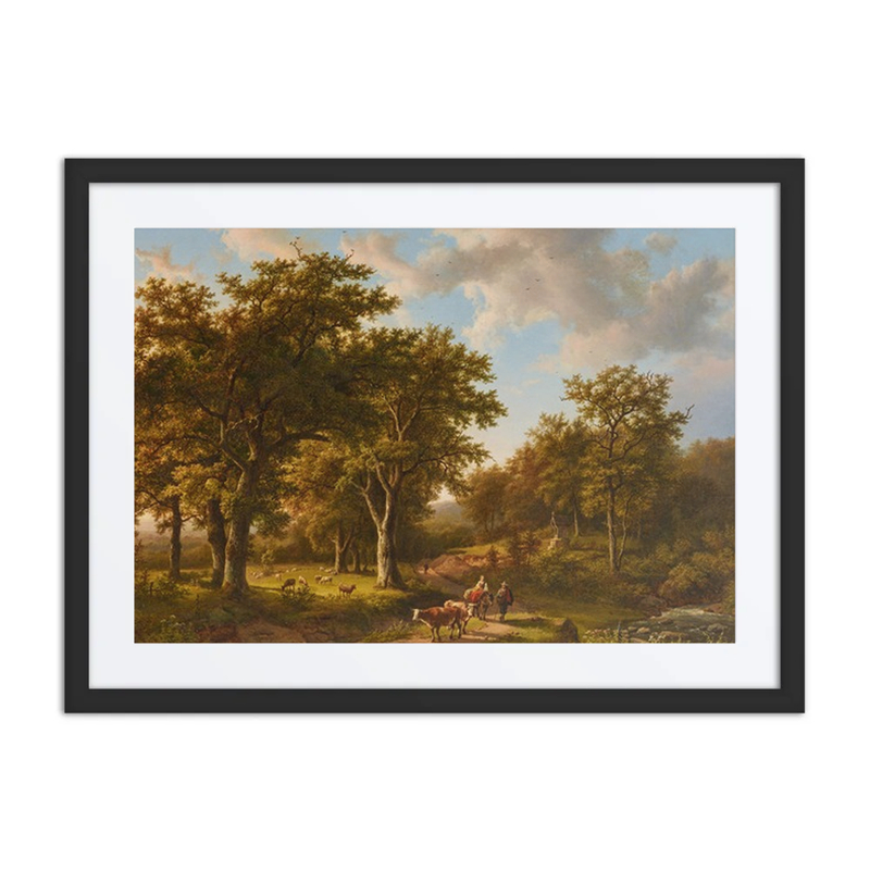 Forest Landscape with Shepherds and Cattle
