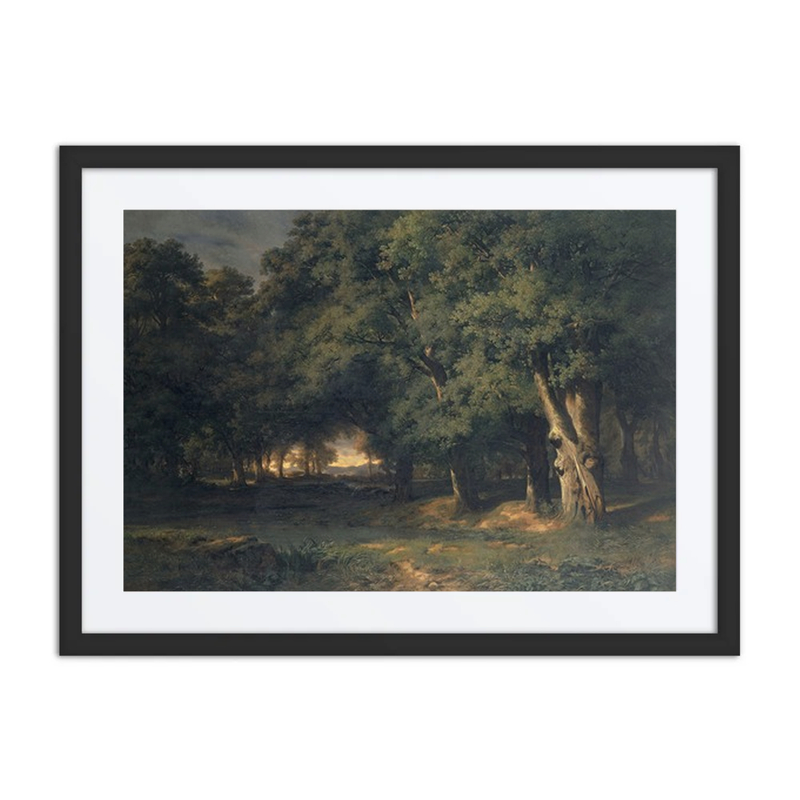 Forest Landscape with Stag Hunt