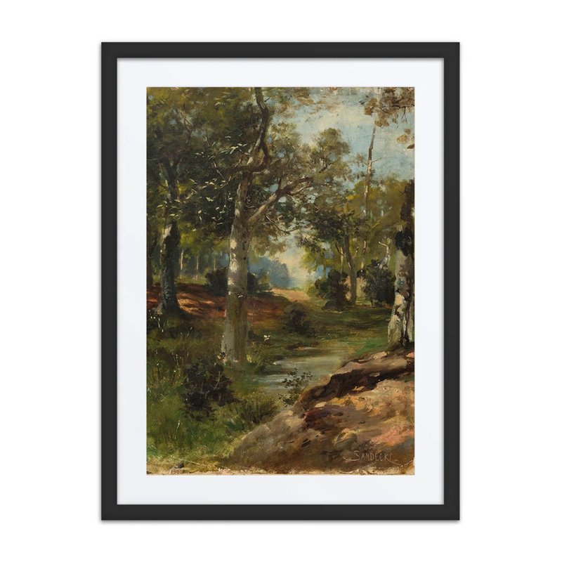 Forest Landscape with Stream