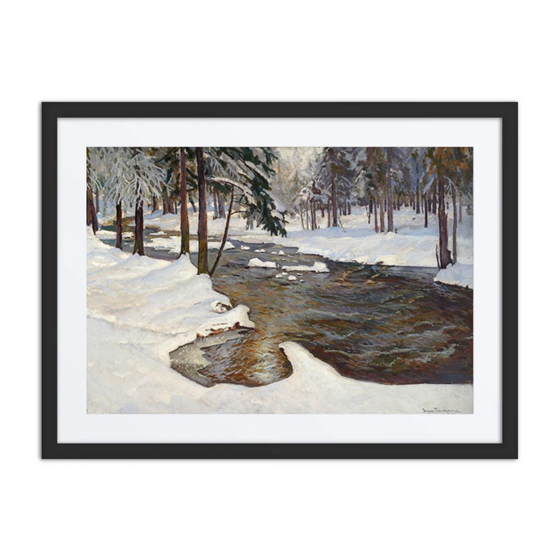 Forest Stream in Winter