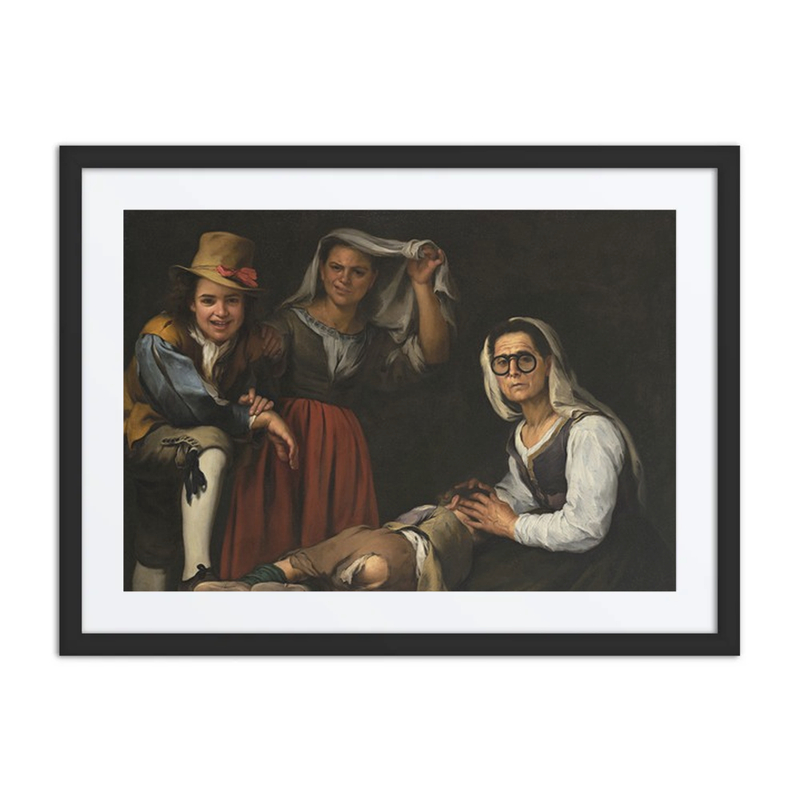 Four Figures on a Step