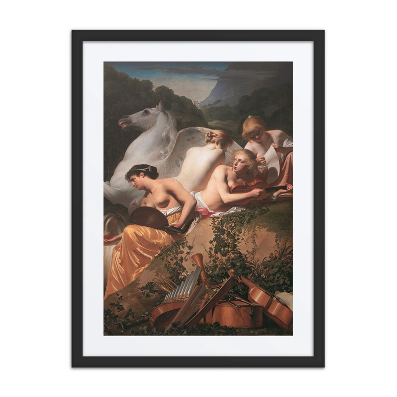 Four Muses and Pegasus