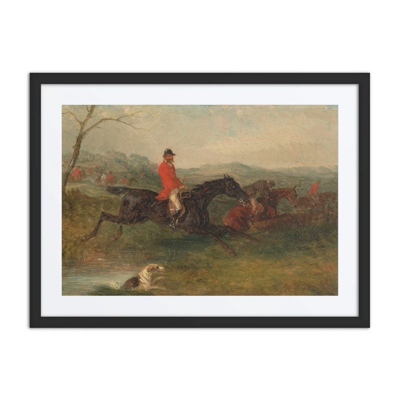 Foxhunting; Clearing a Brook