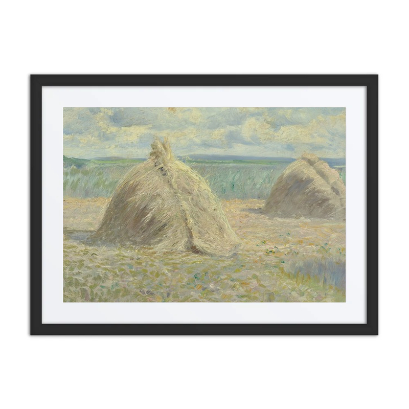French Summer Landscape with Haystacks
