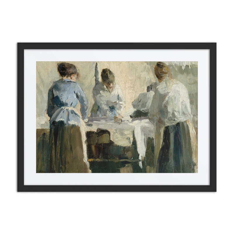 French Women Ironing