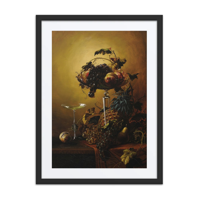 Fruit Still Life in Crystal Compote