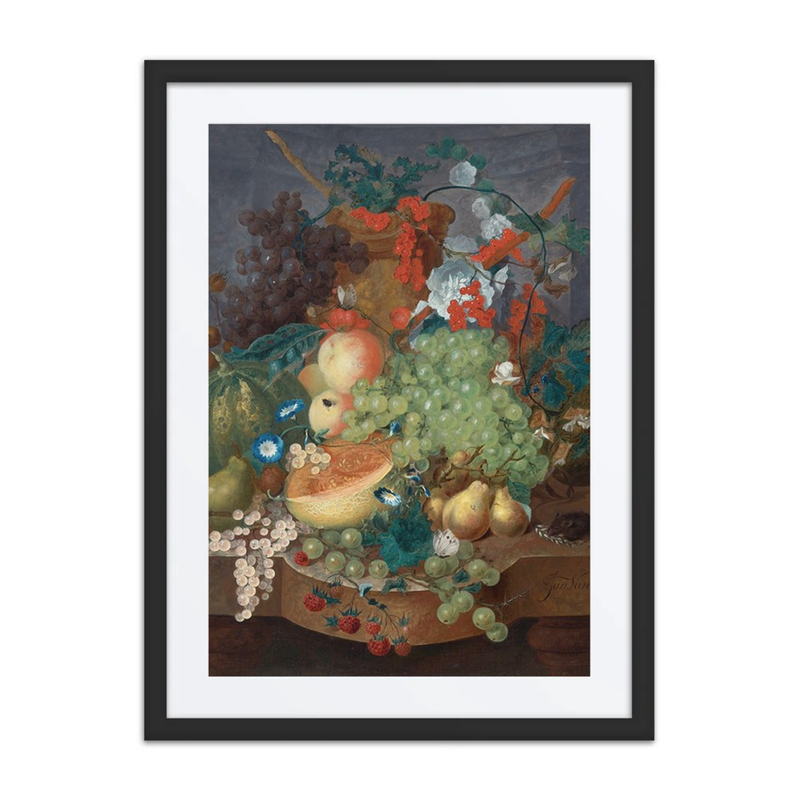 Fruit Still Life with a Mouse on a Ledge