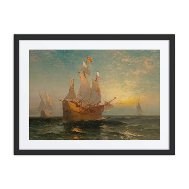 Galleon at Sunset