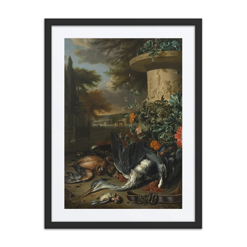 Gamepiece with a Dead Heron