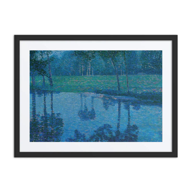 Garden Landscape with a Stream