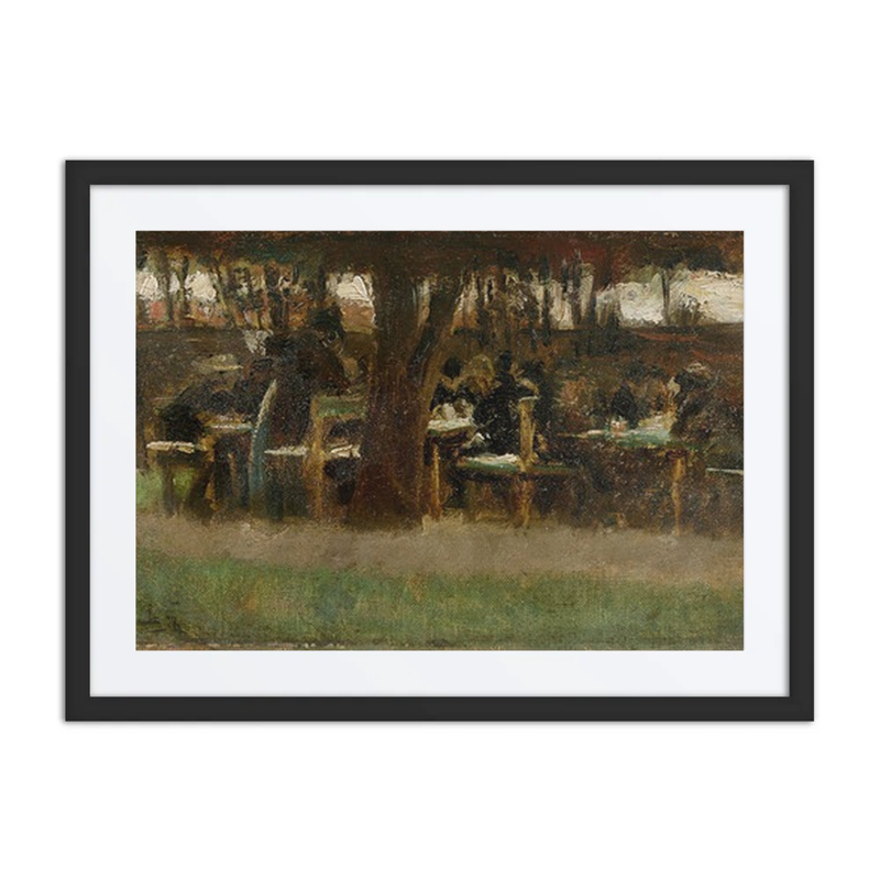Garden Restaurant Scene