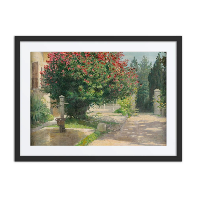 Garden with Oleander