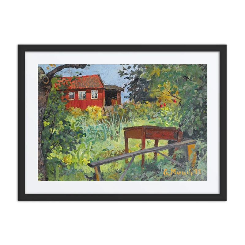 Garden with Red House