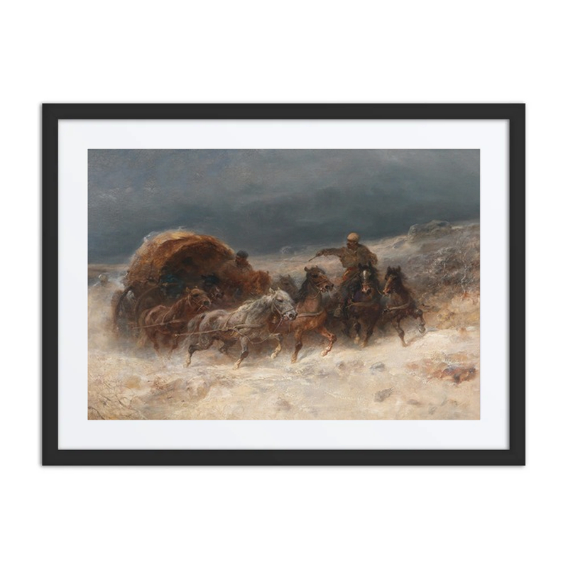Geldings in a Winter Landscape