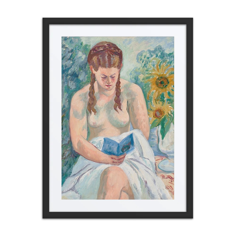 Geneviève Sauty Reading Nude