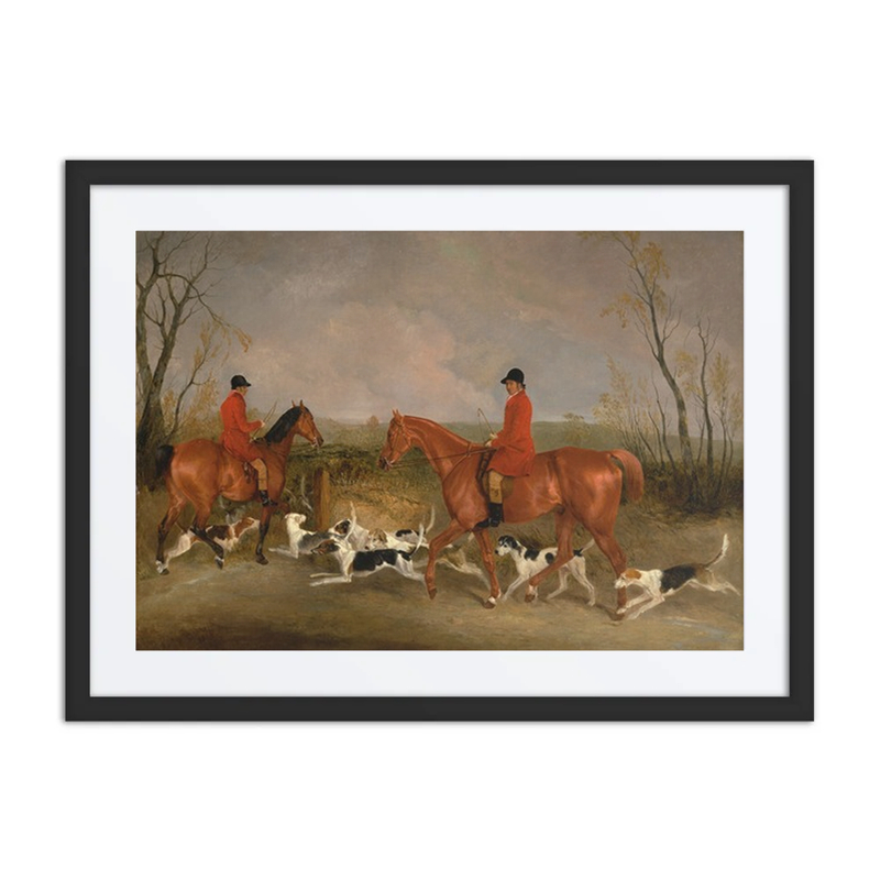 George Mountford, Huntsman to the Quorn, and W. Derry, Whipper-In, at John O’Gaunt’s Gorse, Near Melton Mowbray