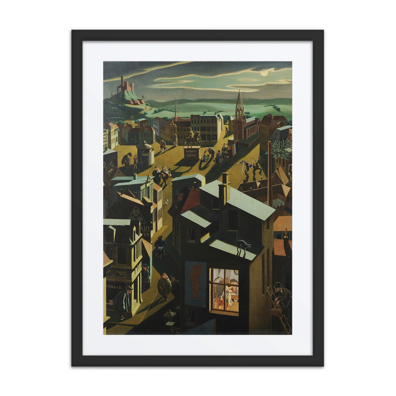 German Small Town by Night