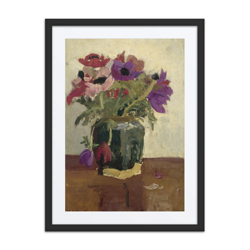 Ginger Pot with Anemones
