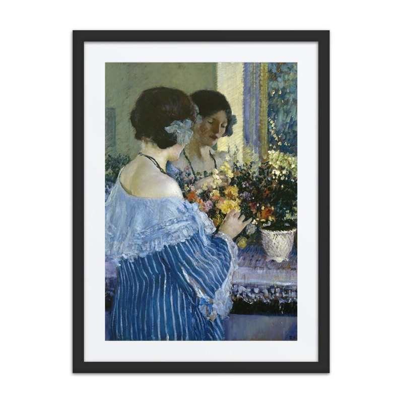 Girl Arranging Flowers